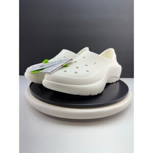 Crocs Classic Sneaker Mens Size 10 White Slip On Shoes Fishing Beach 210080-100